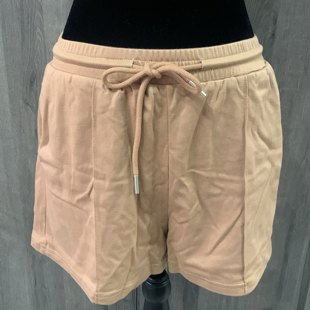 New Cider Fashions Light Brown Shorts & Crop Top Set Womens Size X-Small - Picture 3 of 11